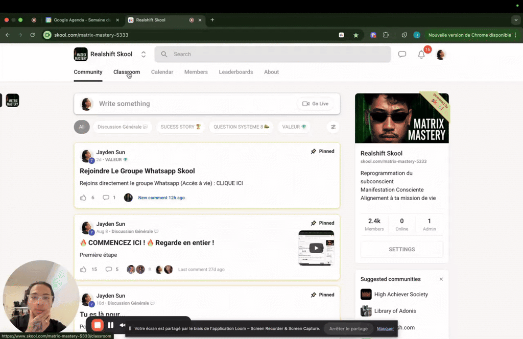 Réponse : À moitié motivé