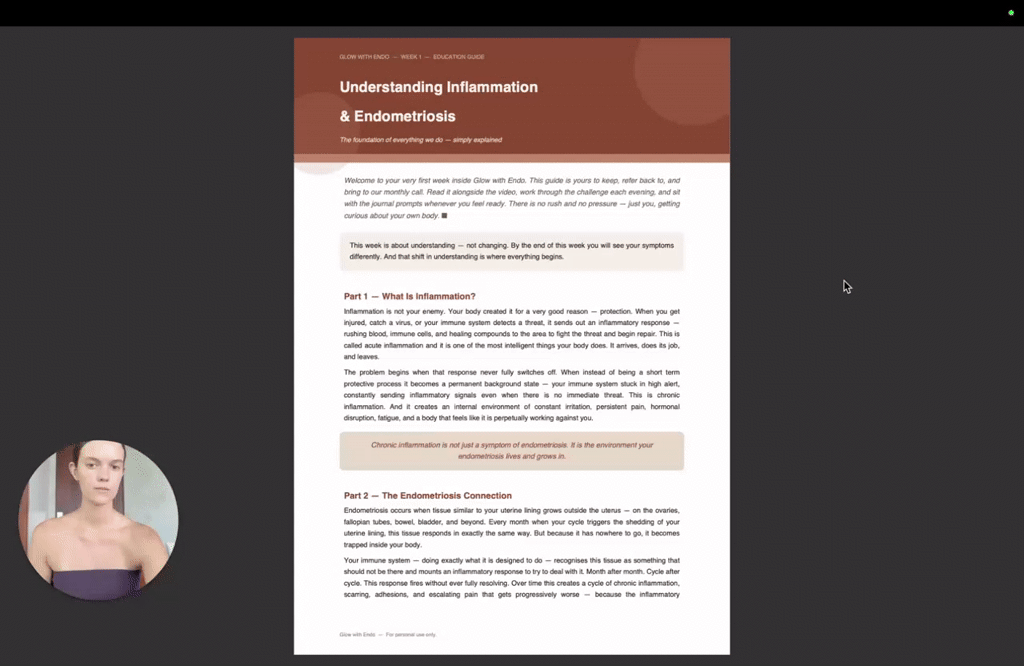 Weekly Educational Post: Understanding the endometriosis inflammation connection 