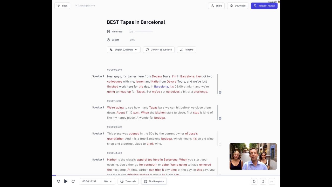 Preview of Find and replace
