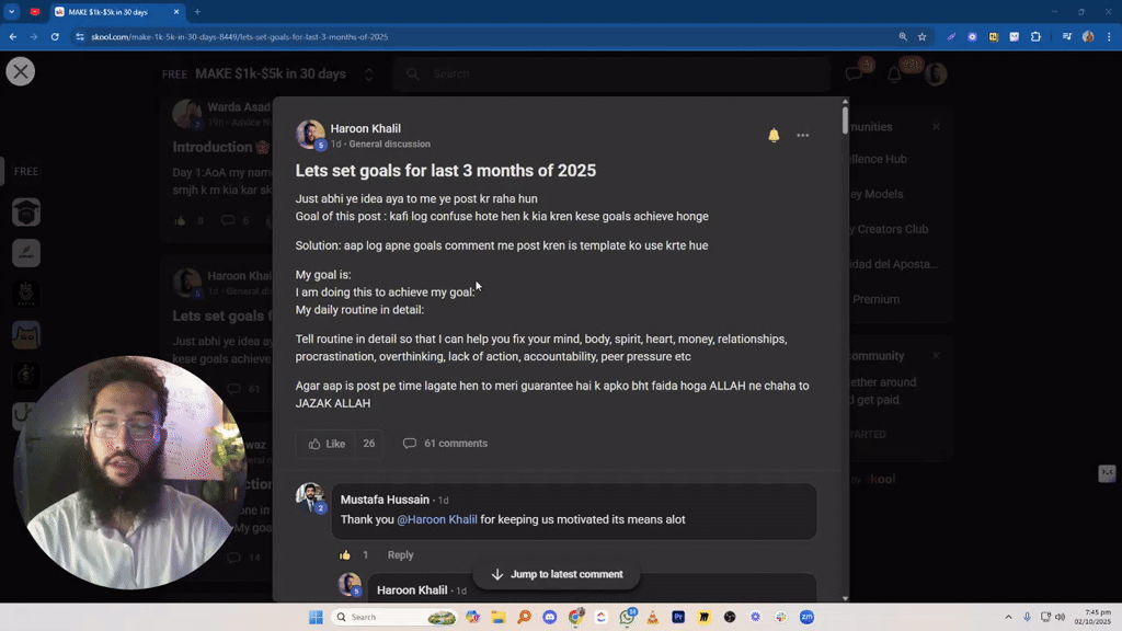 Lets set goals for last 3 months of 2025