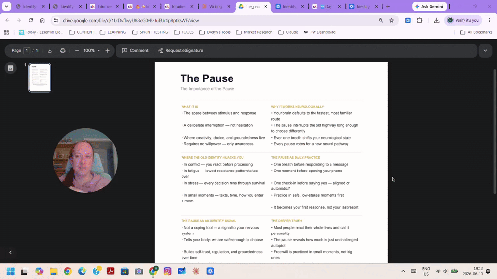 Identity Alchemy Study: The Importance of The Pause...