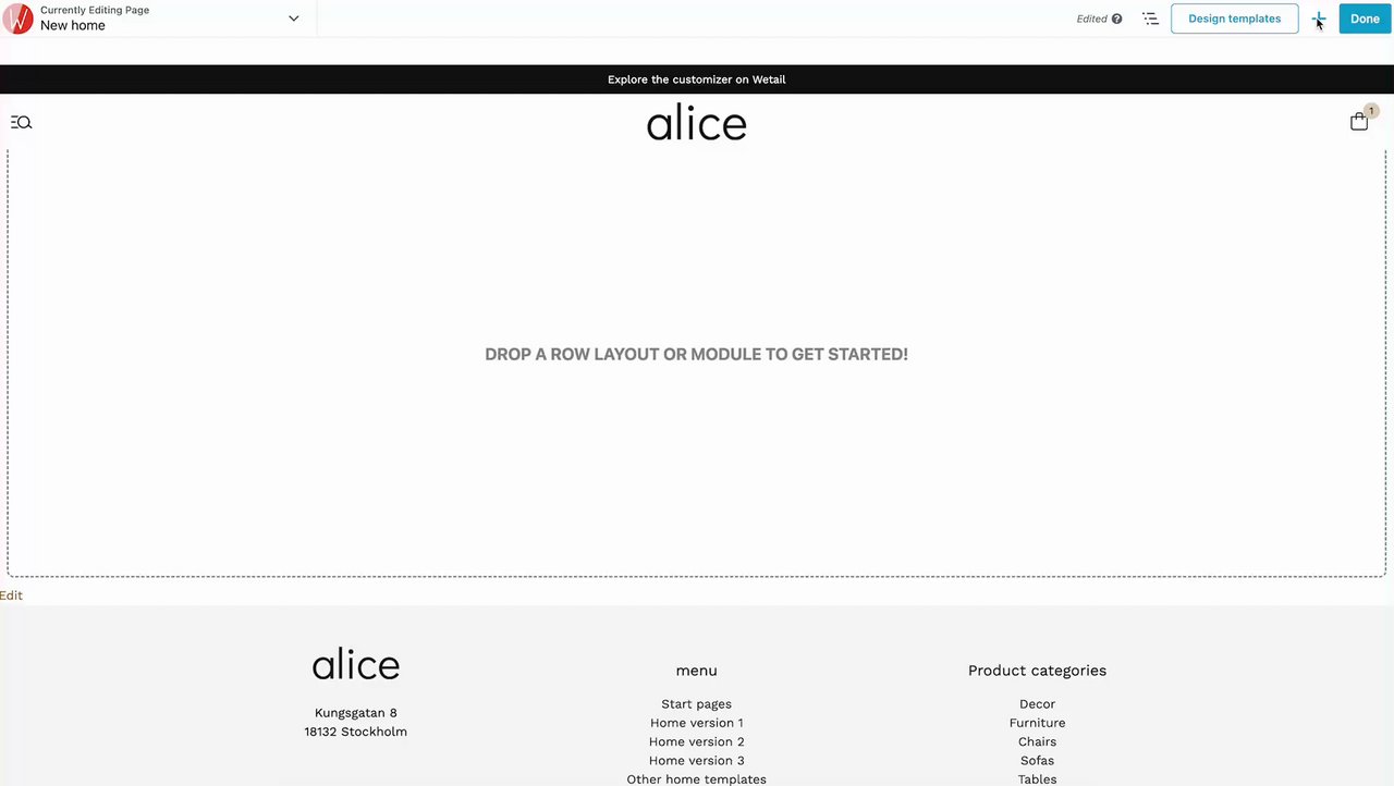 Preview of Onboarding - Add columns to layout