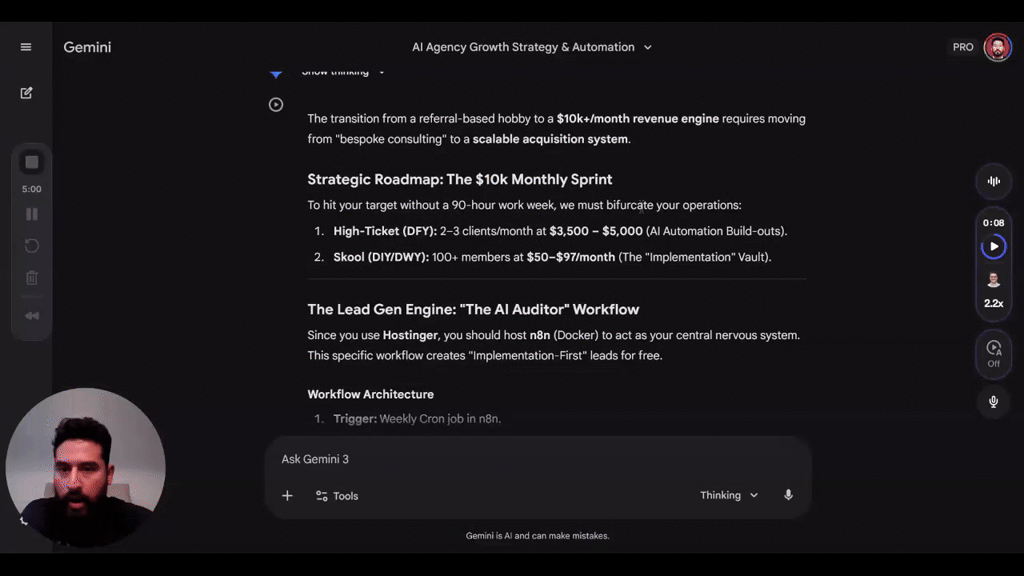 How I am using the Business Owner Prompt: