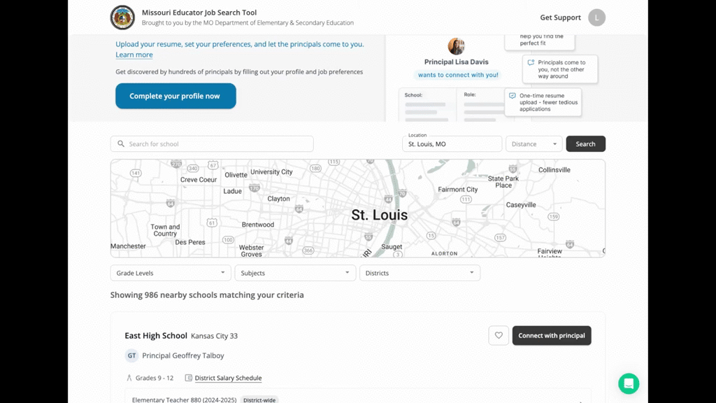 Missouri Teacher Job Search Experience Overview