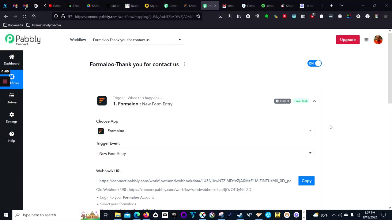 Preview of Pabbly Connect — Mozilla Firefox - 18 August 2022