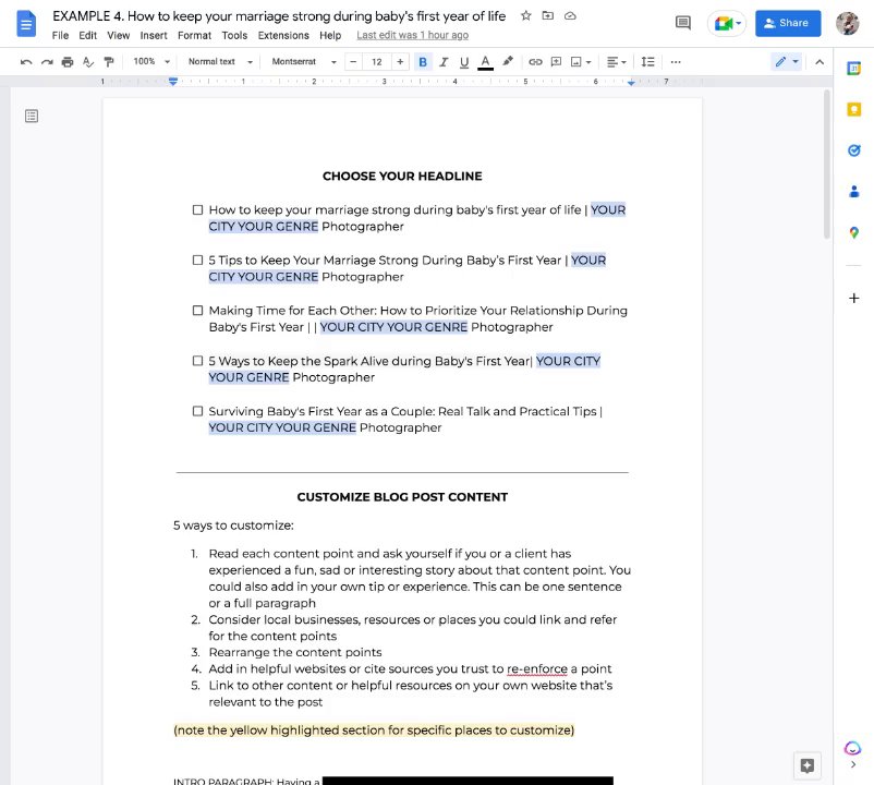 Preview of Behind-The-Scenes Look at a Blog Post In Content Club