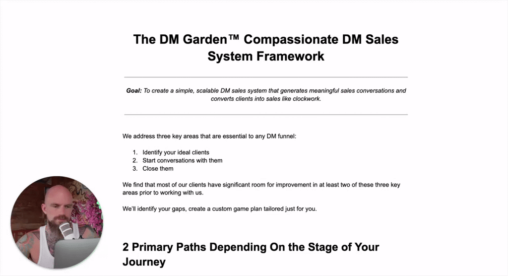 STEP 2: The Anti-Script DM Sales Masterclass 