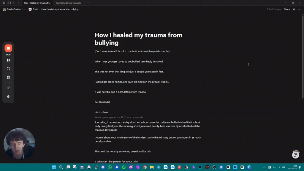 How I healed my trauma from bullying