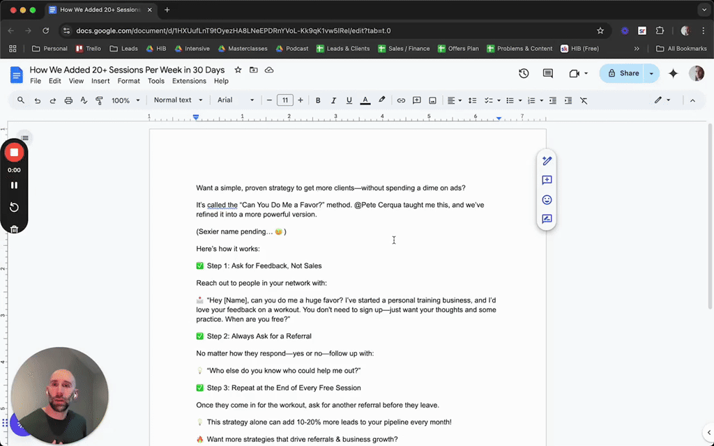 How We Added 20+ Sessions Per Week in 30 Days