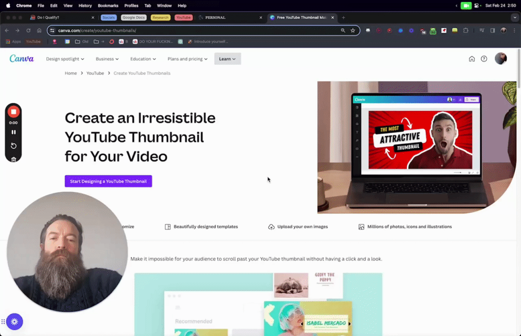 Thumbnail Templates for Canva