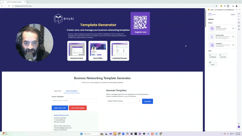Introducing: The Business Networking Template Generator