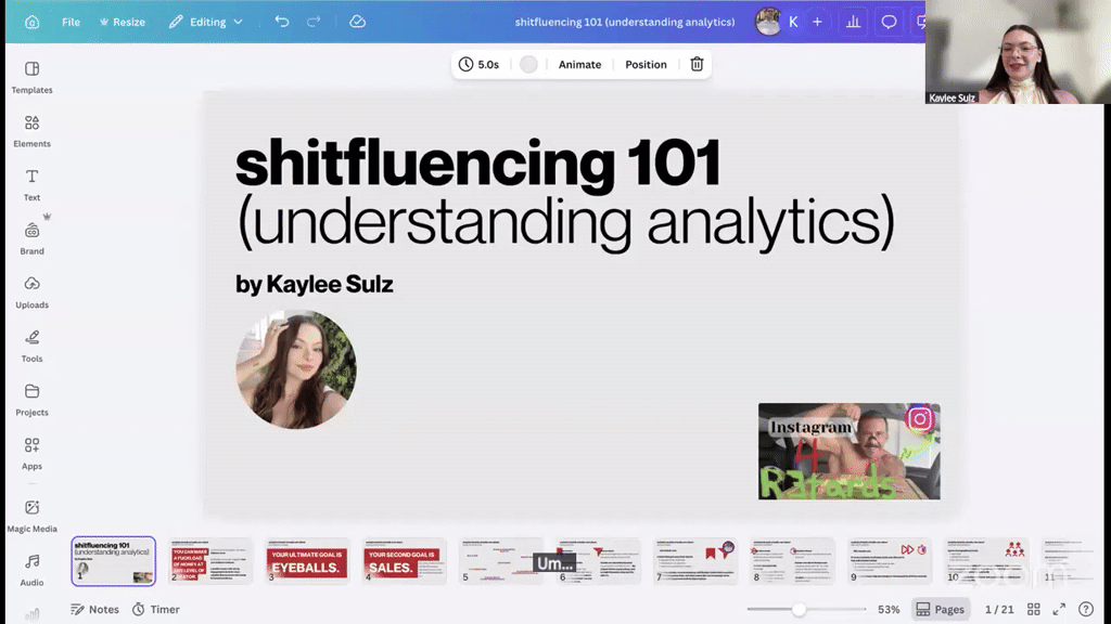 Shitfluencing 101 Week 4 Call 3/11