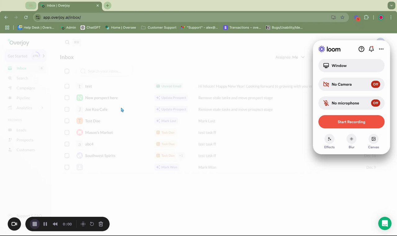 Preview of Compose AI with Overjoy
