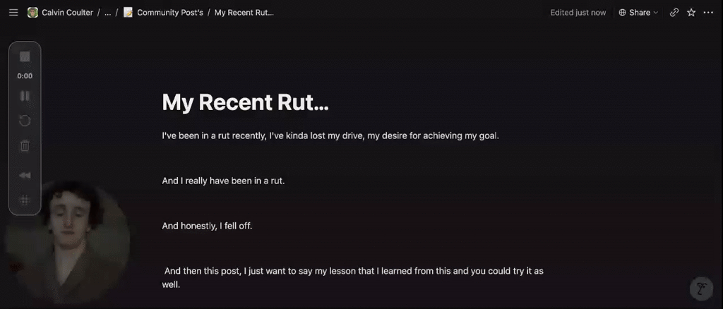 My Recent Rut…