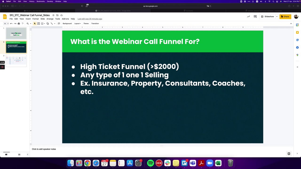 Preview of What Is The Webinar Call Funnel For?