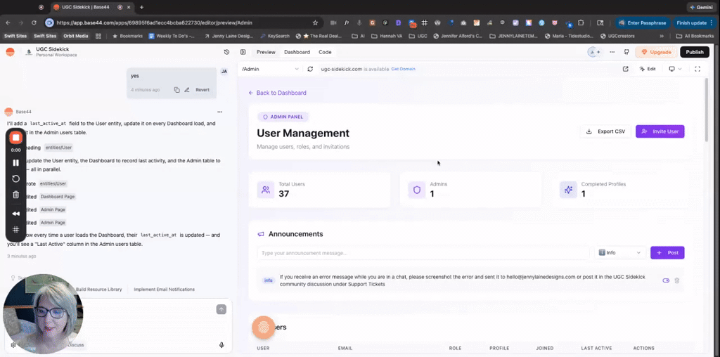 If you are using Base44...this is something I added to my dashboard 