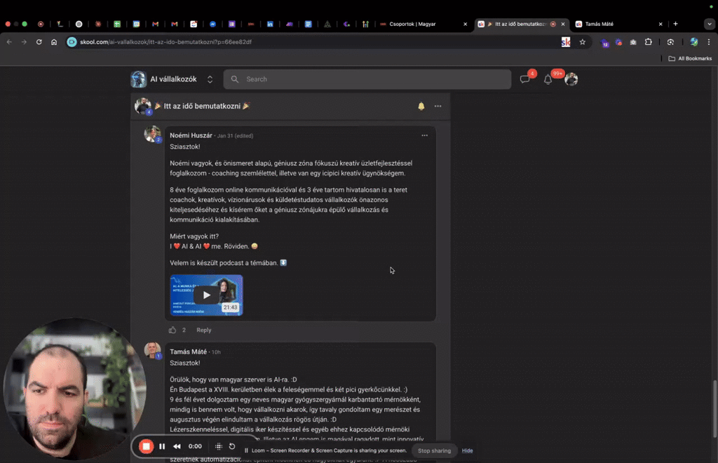 200+ tag a csoportban 