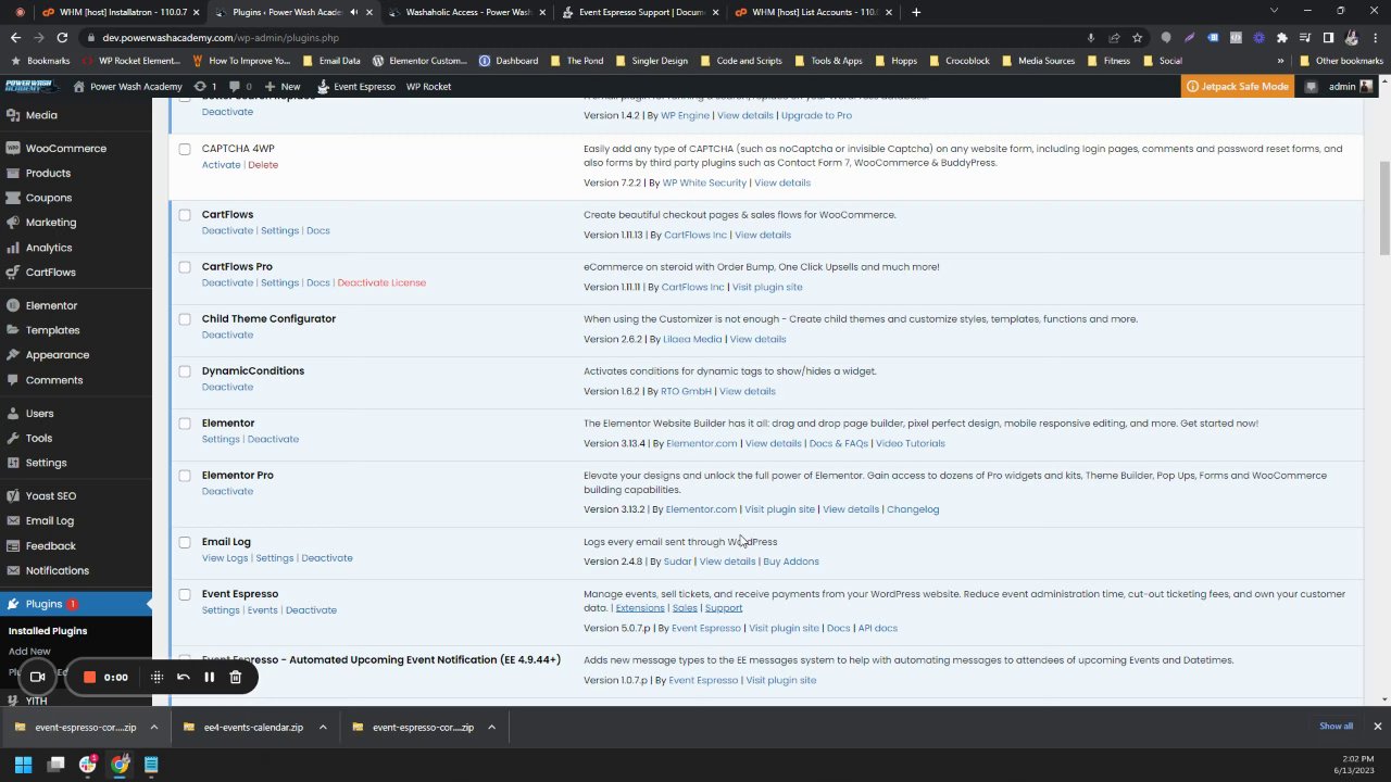 Preview of Event Espresso Breaks subscription products with groups