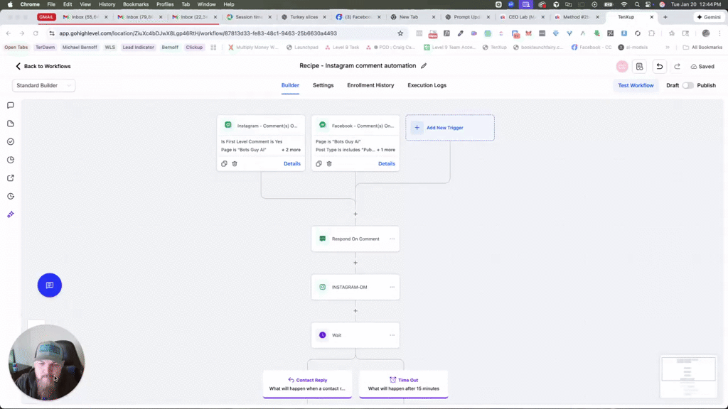 Instagram and Facebook Automations