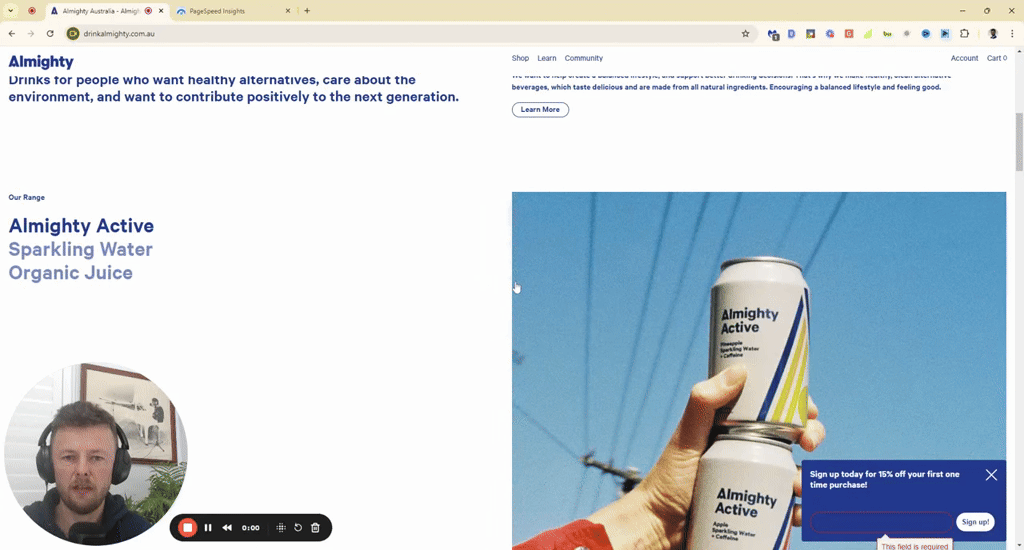 [check your page speed] I did a quick video on how to check your page speed