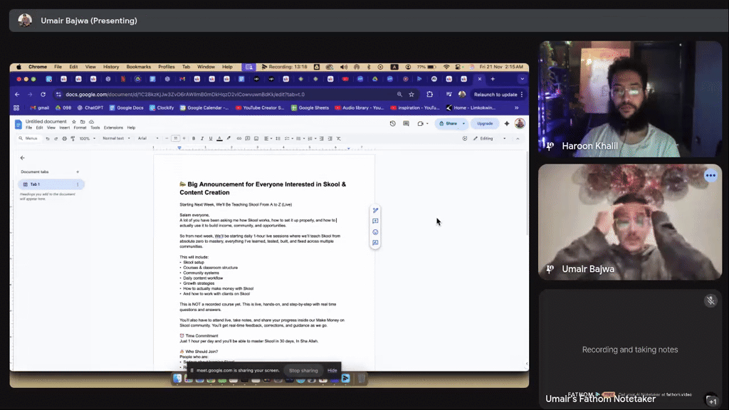 📣 Important Skool & Content Creation Announcement