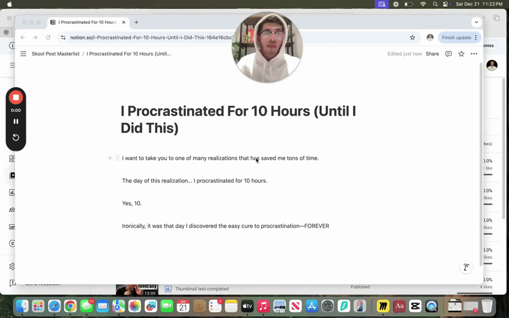 I Procrastinated For 10 Hours (Until I Told Myself This)