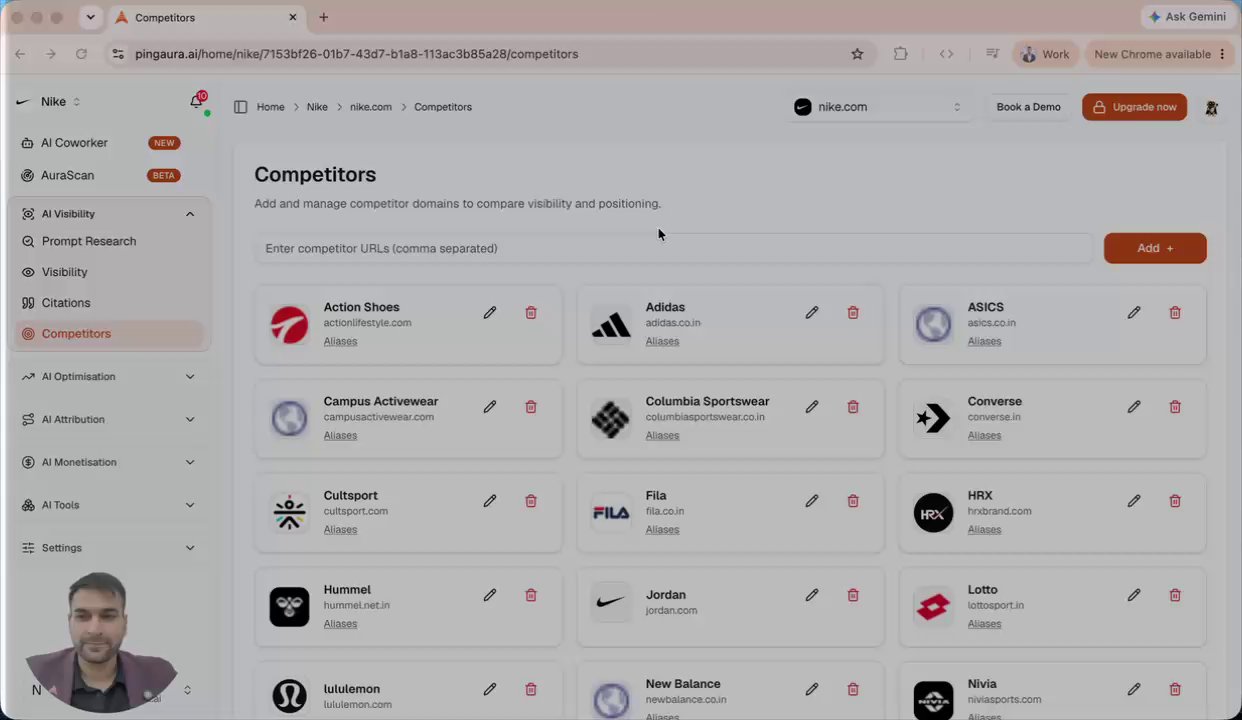 Competitors in AI Visibility