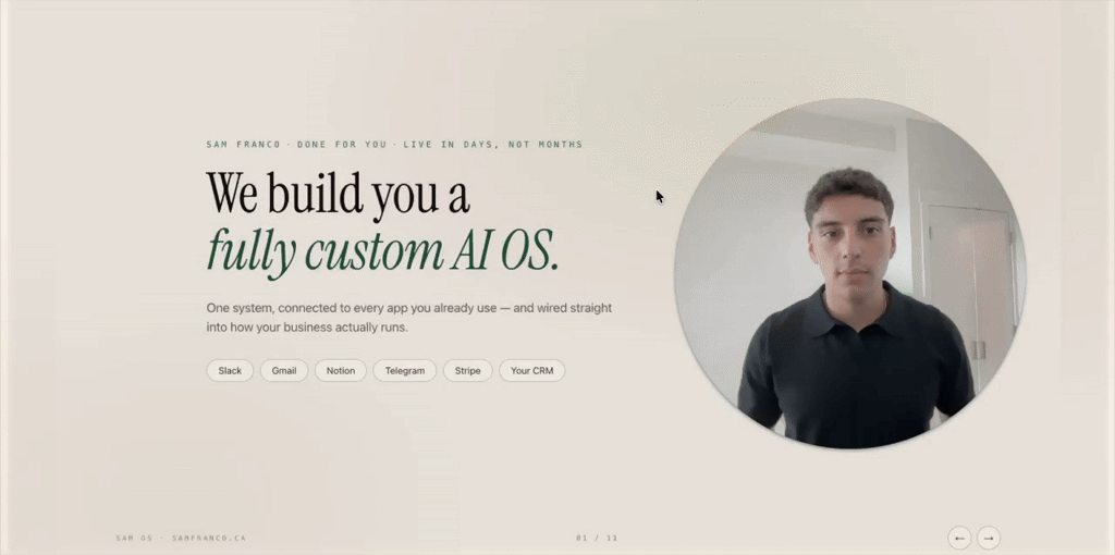 Preview of the AI OS walkthrough video