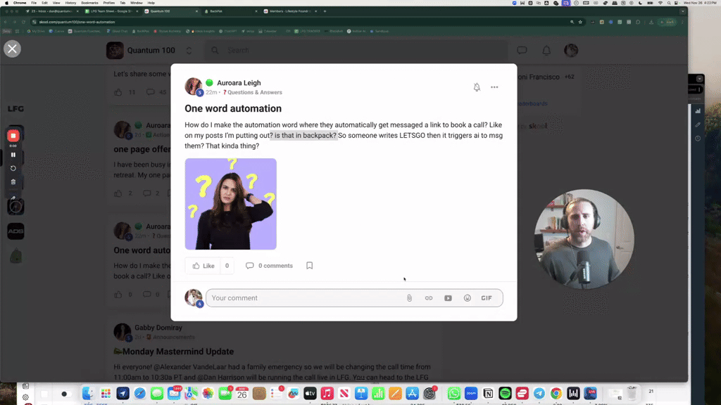 BackPak Feature: Social Media + Automations