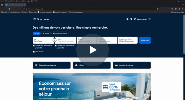 vols Paris Singapour