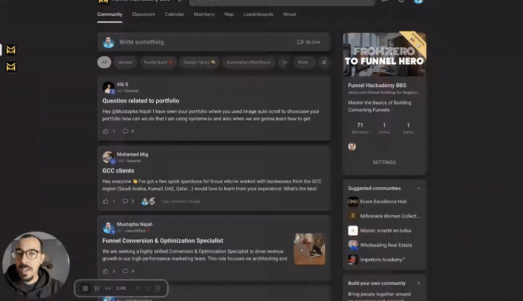 Showcase your Portfolio & Funnel Hackademy Overview