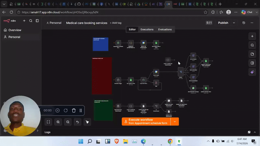 Appointment reminder and SMS confirmation system