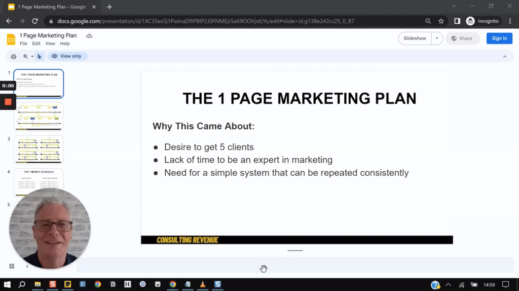 The 1 Page Marketing Map