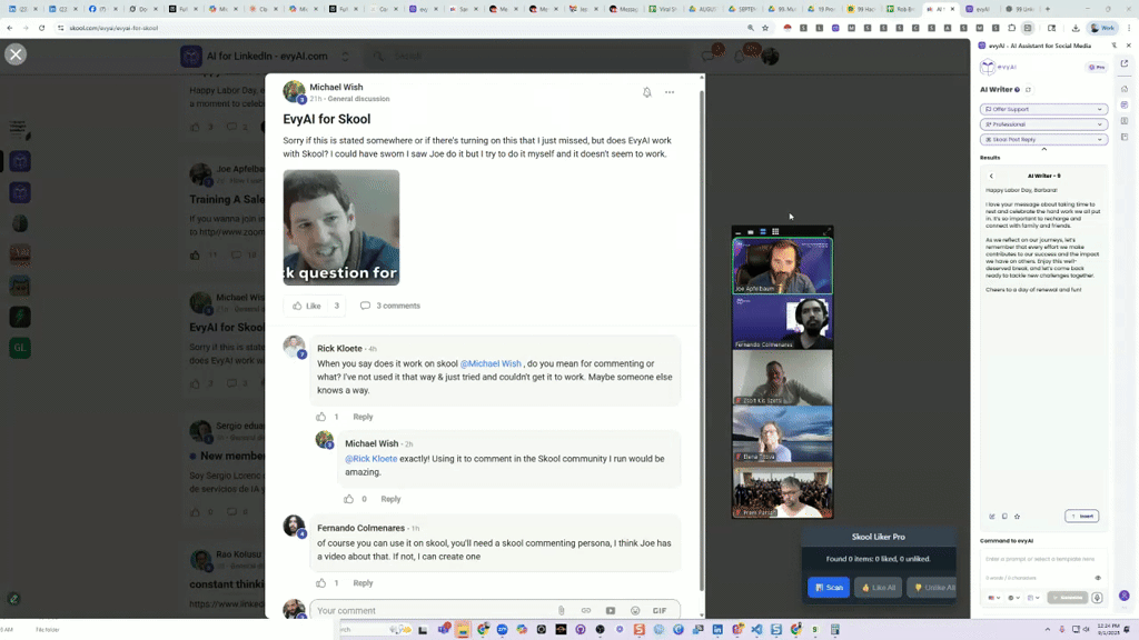 How to use AI to comment on Skool Community Posts