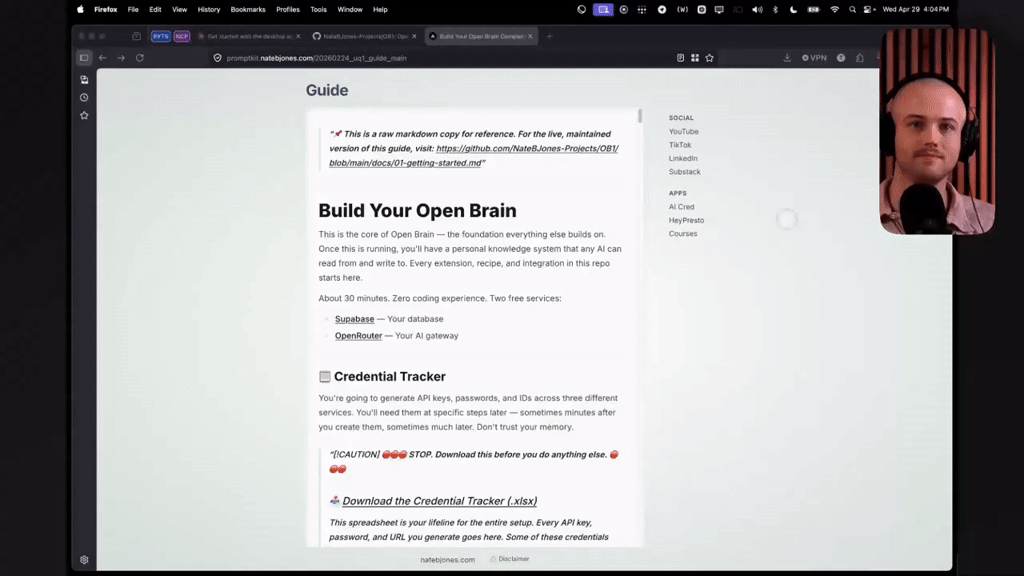 Building Your Open Brain — Loom walkthrough