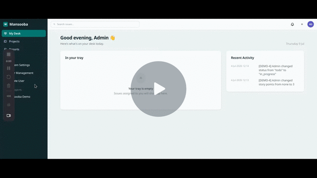 Users, Tasks and Sprints
