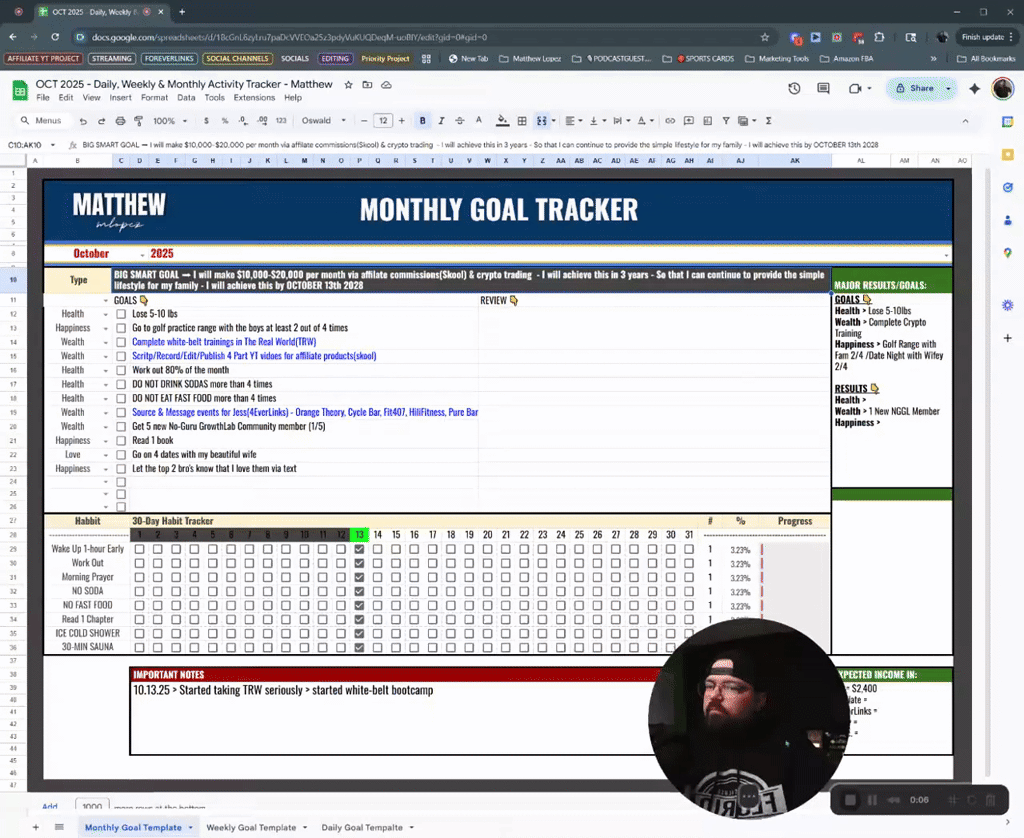 [Daily, Weekly, Monthly Activity Tracker] = Increased Productivity 1000%