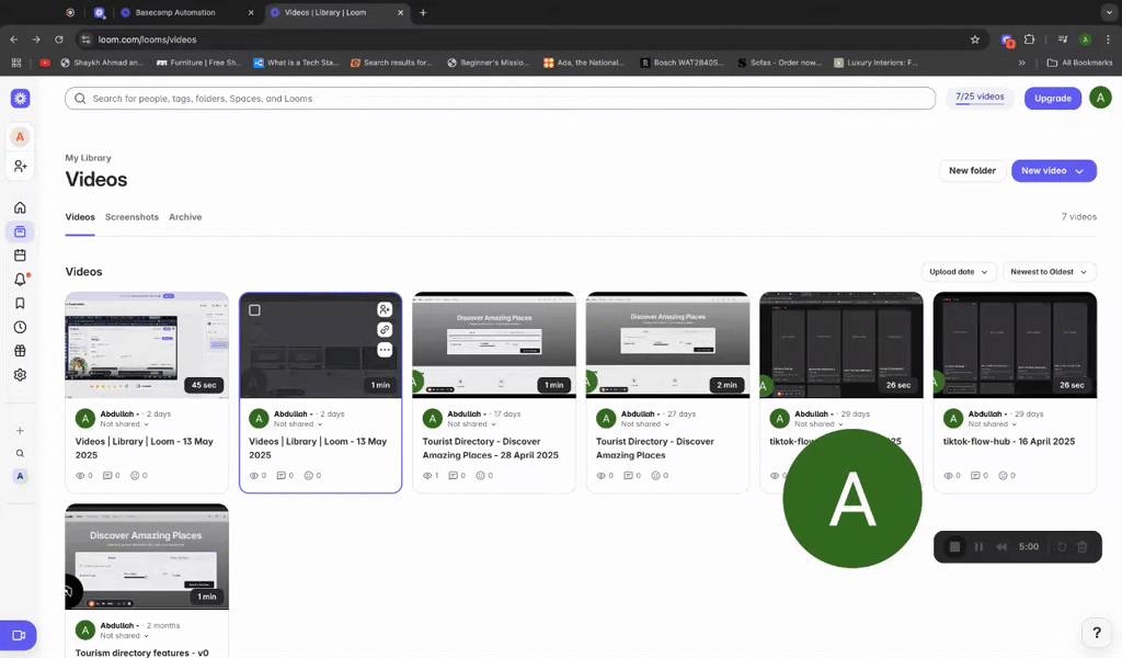 Automation workflow 