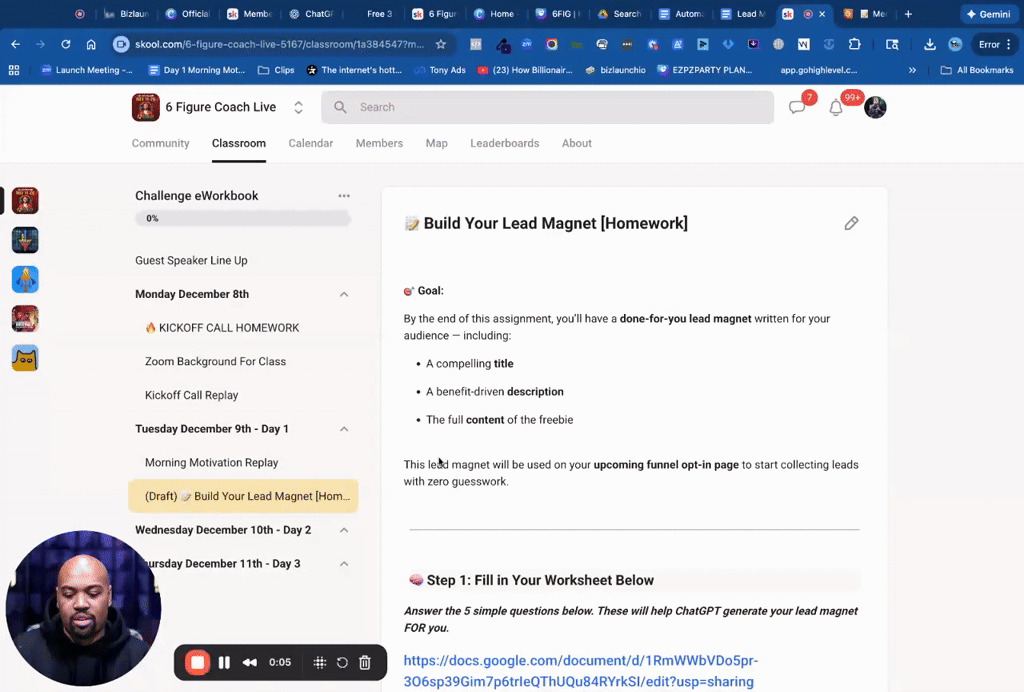 Use ChatGpt To Make Your Lead Magnet - Homework