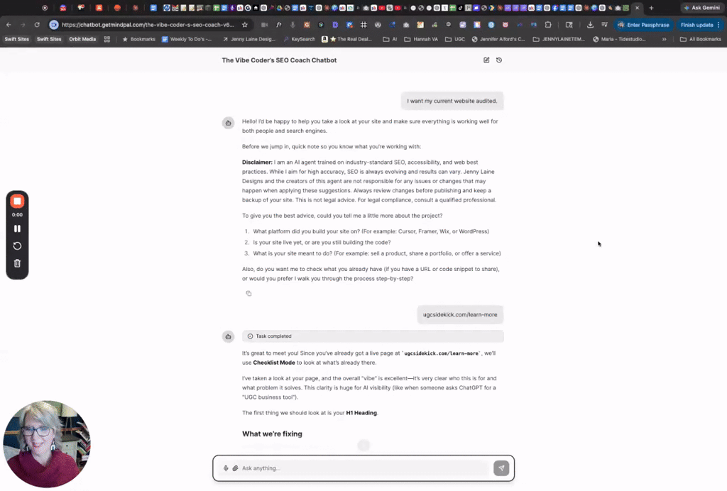 The Vibe Coded SEO/AIO/Accessibility/Policies Checker