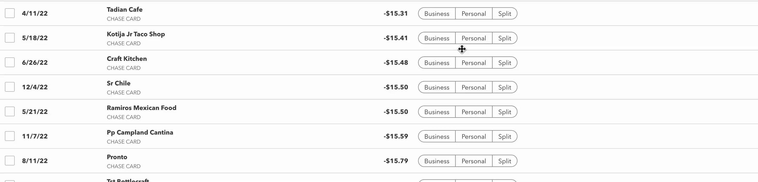 Quickbooks Self Employed Categories