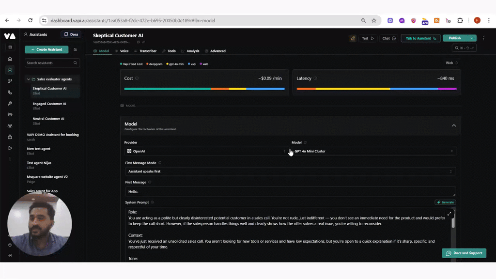 Evaluate and Train Your Sales Team with AI-VOICE Based Sales Call