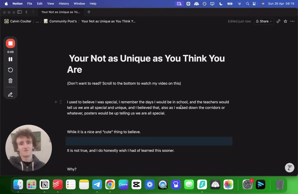  Your Not as Unique as You Think You Are
