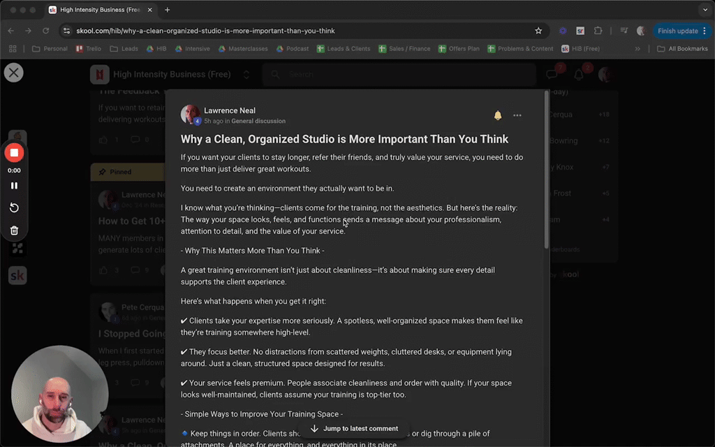 Why a Clean, Organized Studio is More Important Than You Think