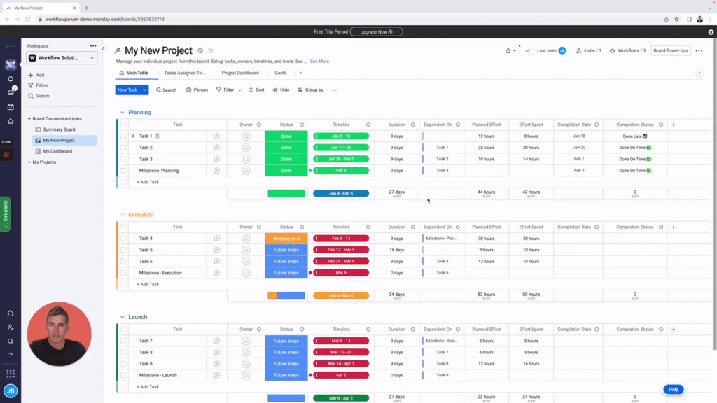 connected board limits · PowerUp with