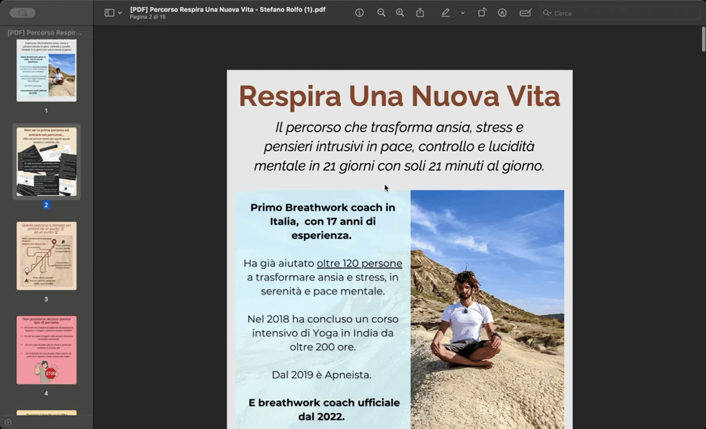 Offerta (VIDEO) nicchia Respirazione Consapevole. 