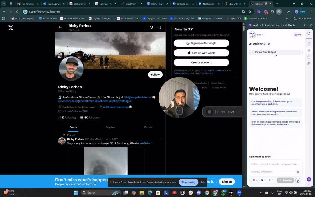evyAI Brand New Feature: Look Anyone Up On LinkedIn!