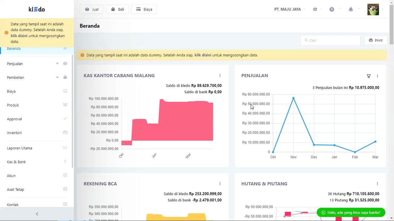 Preview of Bagaimana cara menampilkan stok ketika membuat tagihan penjualan?