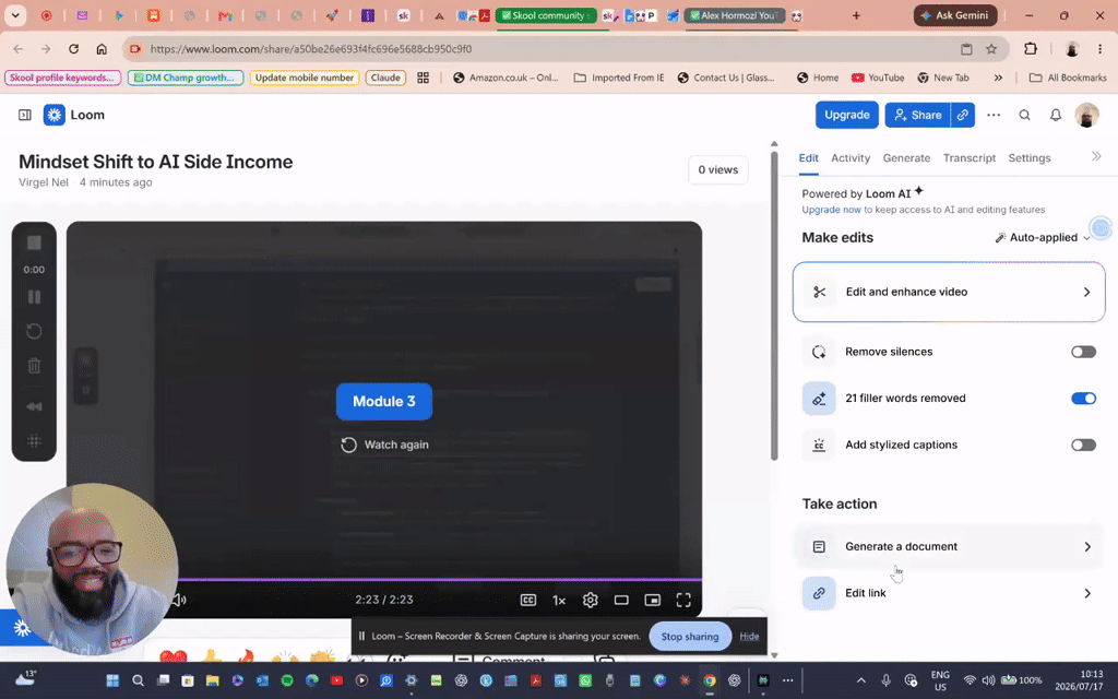 Sharing how I'm busy starting my first Classroom lesson😊