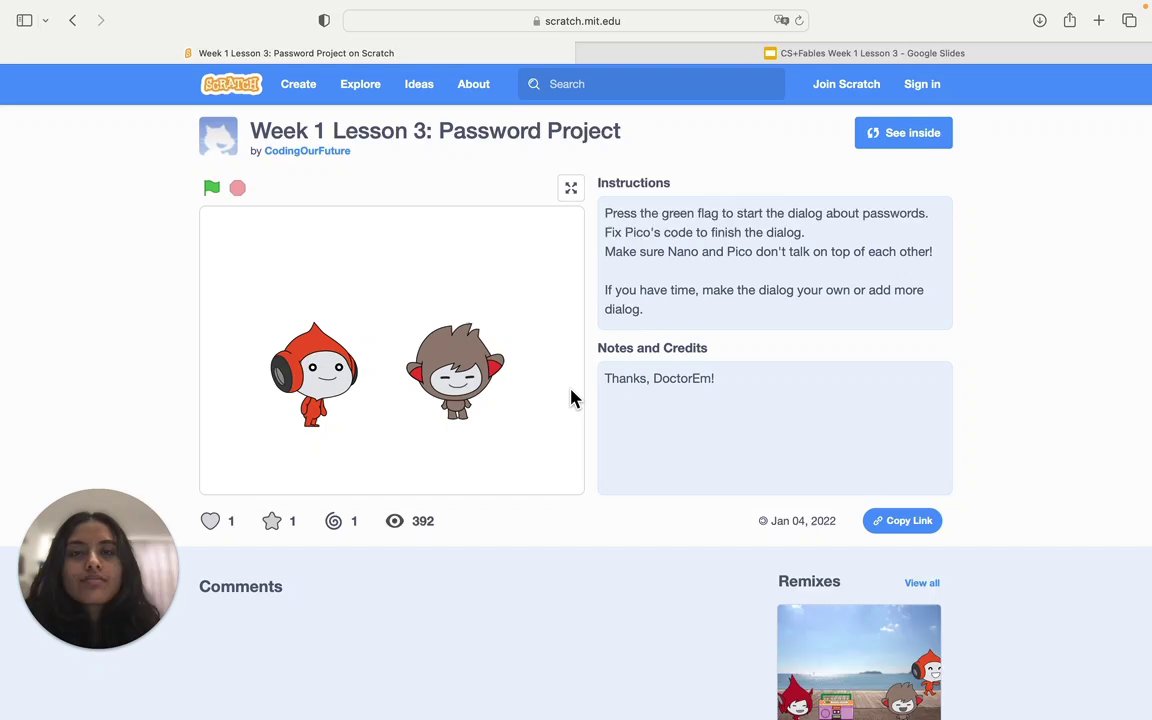 Preview of Week 1 Lesson 3: Password Project